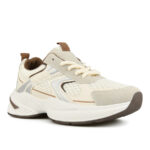 Μπεζ sneakers με συνδυασμό χρωμάτων - Image 2